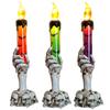 Halloween LED Candle Light Ghost Hand Decoration Safe Flameless Design For Spooky Party Decor Battery Operated