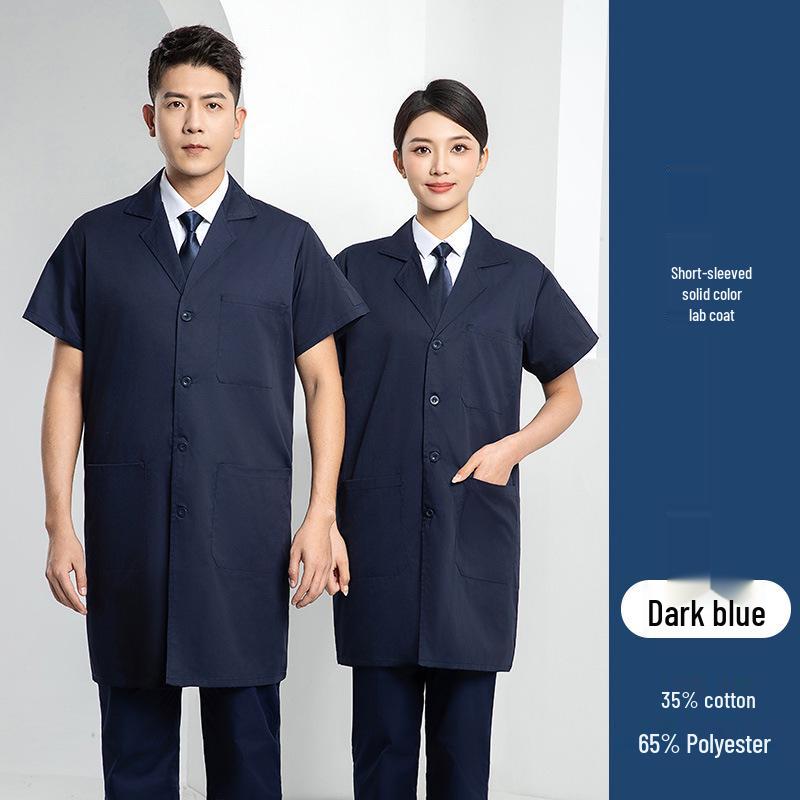 Custom Printed Wear-Resistant Lab Coat - High-Quality, Dirt-Resistant Workwear for Workshops and Factories