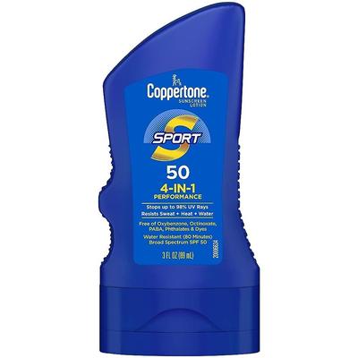 Coppertone Sports Balsam Ochronny Przeciwsłoneczny 89ml SPF 50 Szerokie Spektrum Ochrony (opakowanie może się różnić), 3 uncje płynu (Pakiet 1), 1 liczyć