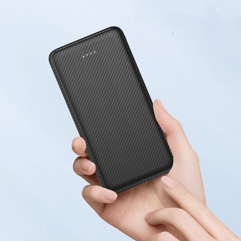 

Ультратонкий портативный внешний аккумулятор емкостью 10000 мАч с функцией быстрой зарядки для мобильных телефонов 10000mAh чёрный