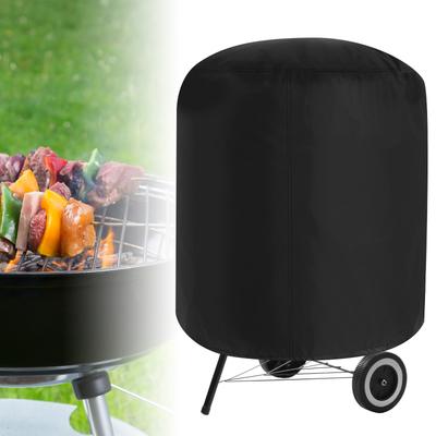 Housse de Barbecue Imperméable Ronde Housse de Protection Robuste pour Barbecue Extérieur Camping Barbecue Charbon Foyer Poêle