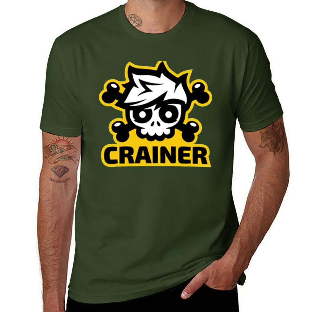 Crainer skull gamer T-Shirt anime clothes tops mens graphic t-shirts big and tall
