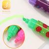 6 Stuks Kleurrijke Mini Markeerstift Snoep Pastel Markeerstift, Schattige Vlakschuin Punt Markeerpen, Feest Verjaardag Tekenen Poster Dagboek