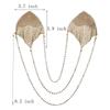 Sparkly Rhinestones Metal Chain Nipple Cover Reusable Sexy Bra Body Chain with Tassel Underwear Accessories Pasties