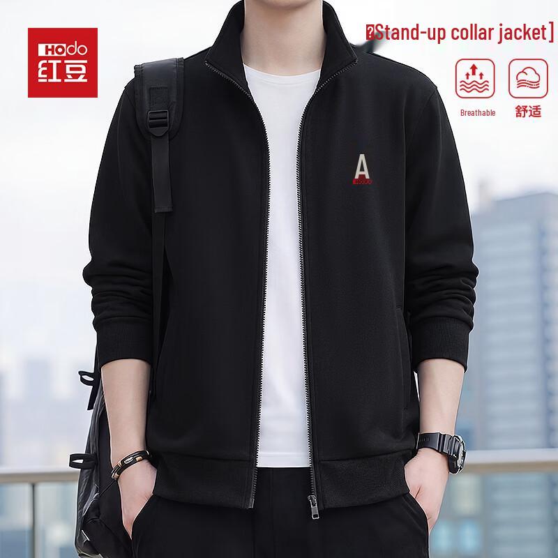 Hodo Men s Anti-Pilling Casual Stand-Collar Full-Zip Jacket 3XL