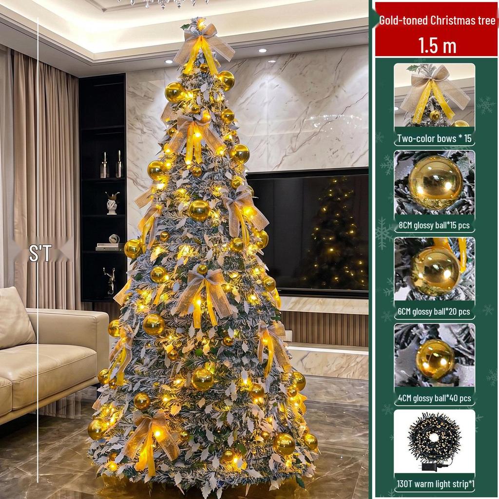Retractable Folding Christmas Tree with Lights - Easy Setup for a Cozy Holiday Atmosphere