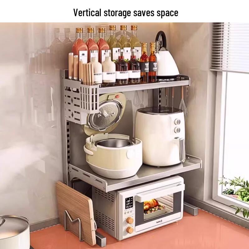 Yingbai 3-Tier Telescopic Kitchen Storage Shelf