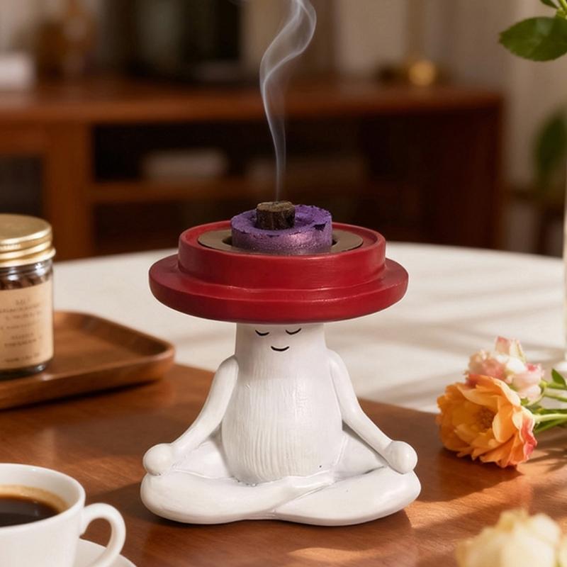 Mushroom Designs Home Decoration Item Functional Fragrances Burners for Desktop Household Incenses Burners