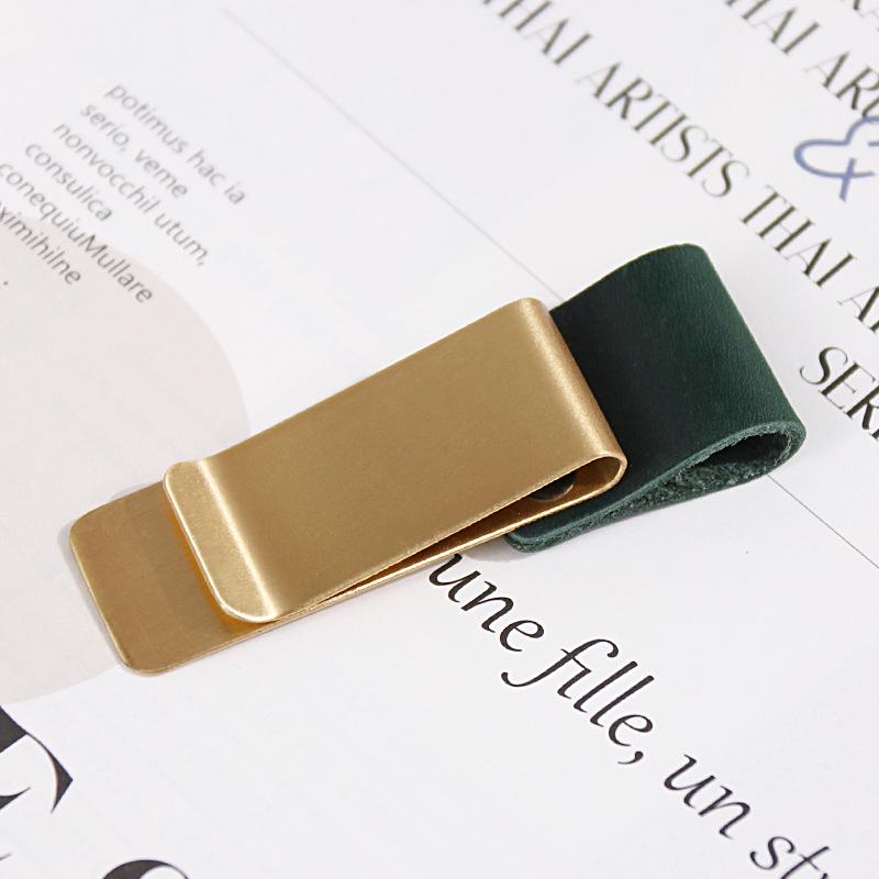 Brass Clip & Pen Holder for Laptops and Planners