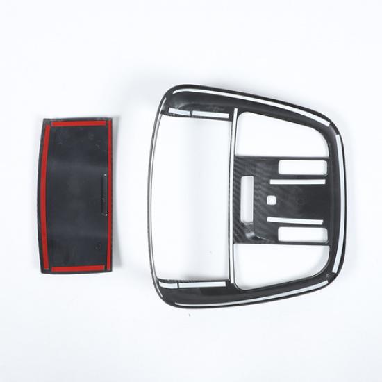 Kohlefaser Dach Leselicht Lampenabdeckung Zierleiste Für Jeep Grand Cherokee 2011+