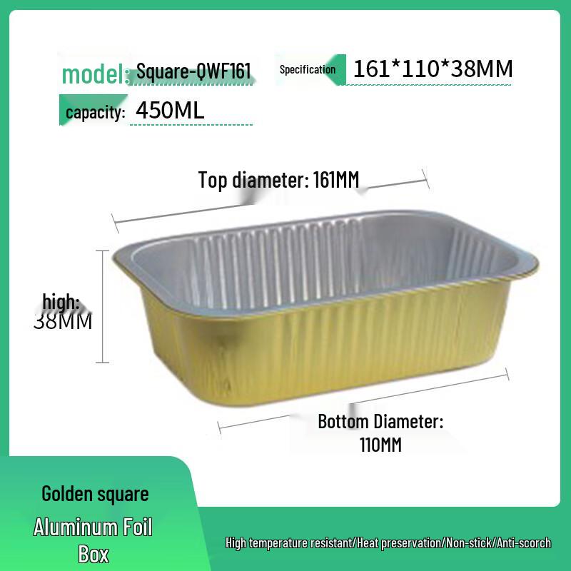 WS Golden Aluminum Foil Food Containers