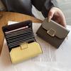 Leather Card Bag Women's Multi-card Driver's License Bank Holder Small Large Capacity