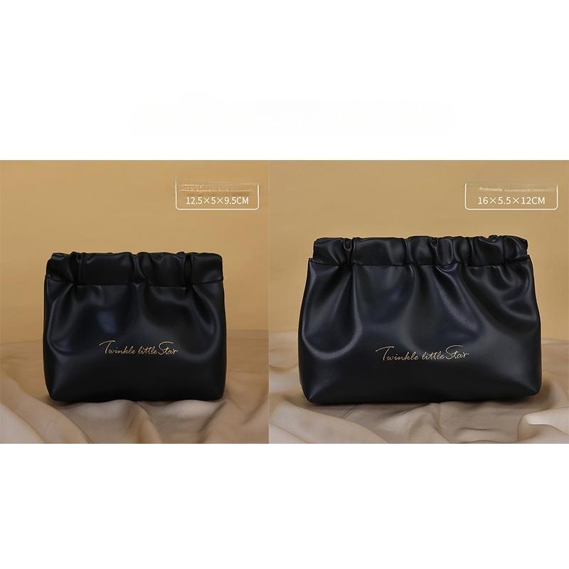 

1PC Cosmetic Bag Clutch Bag Portable Waterproof Travel PU Wash Storage Bag Portable Lipstick Storage Bag Household Goods