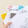 20Pcs Color Triangle Clip Bill Clip Book Paper Corner Clip For Desk Storage Shelf Stationery Office Desktop Organizer Clip