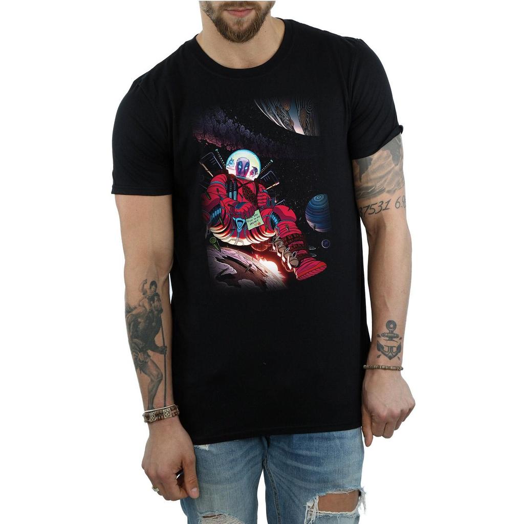 Marvel Herren Deadpool Astronaut T-Shirt