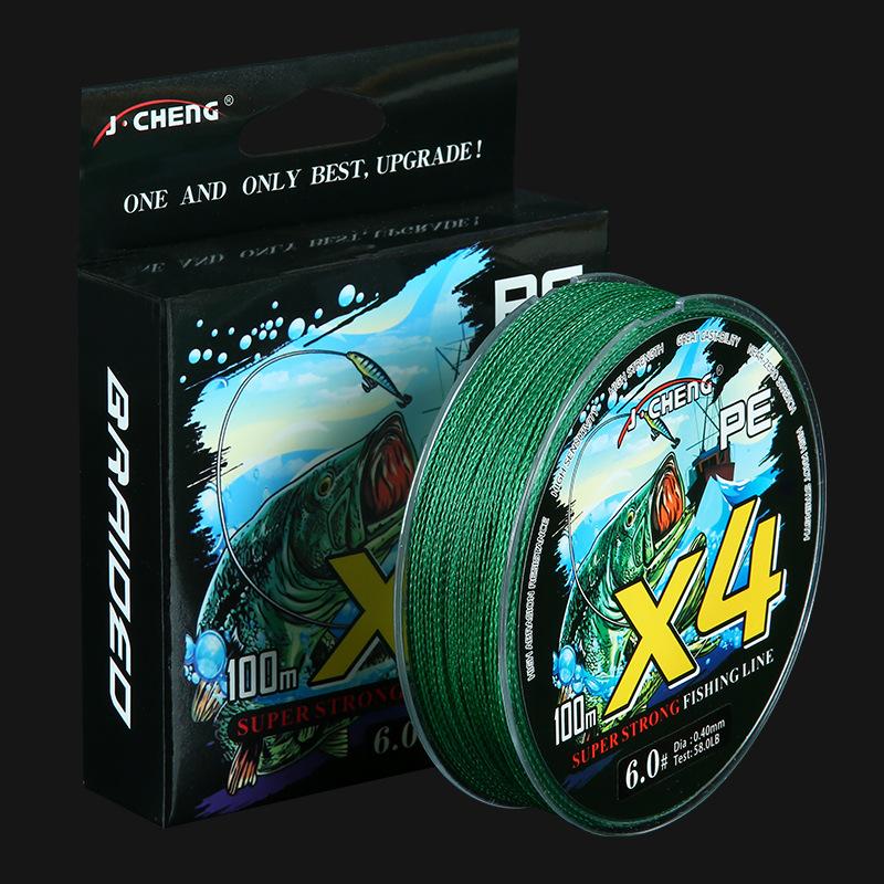 PE Braided Floating Fishing Line 8 Test Strength Strong Pull 100m Diameter 0.1-0.6mm for Long Distance Casting Ocean Beach River