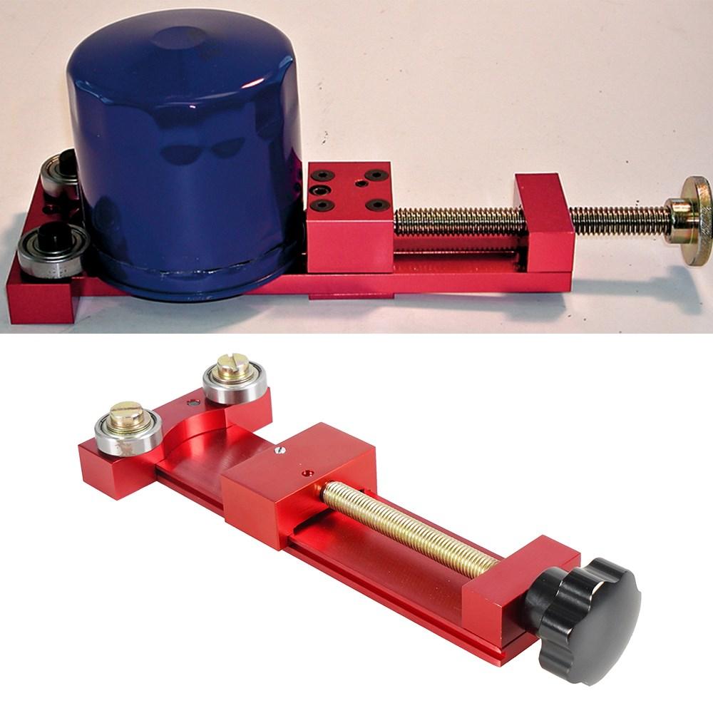 Instrument de tăiere pentru filtru de ulei de înaltă calitate 66490 Cutter universal pentru filtru de ulei pentru mașină Accesoriu pentru mașină din aluminiu Roșu Negru XLB-1064