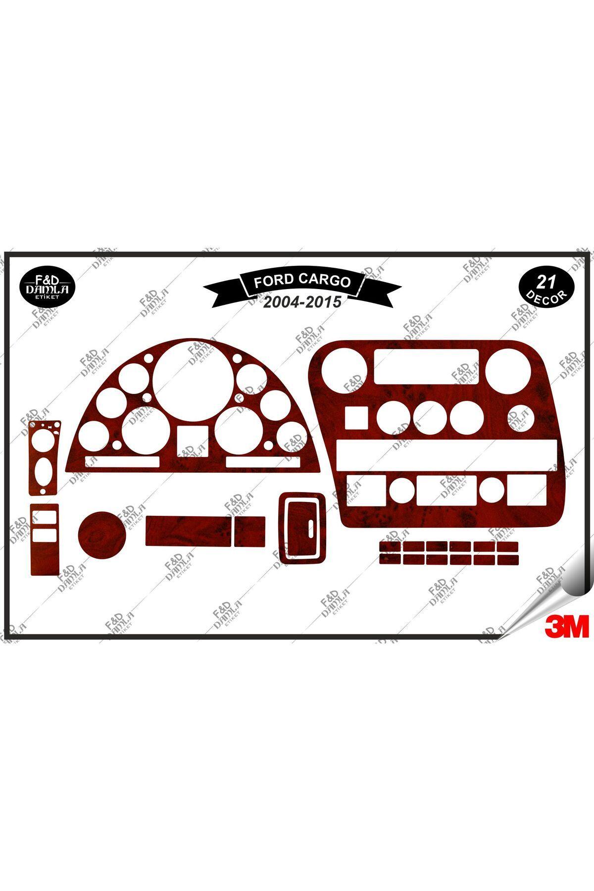 

Ford Cargo Manuel 2004-2015 Torpido Konsol Trim Göğüs Maun Kaplama Set 21 Parça Maun