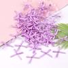 100pc 3cm Mini Ribbon Bows Flower for Sewing Appliques Crafts Decoration Hair Accessories Wedding Gift Box Ornament Supplies