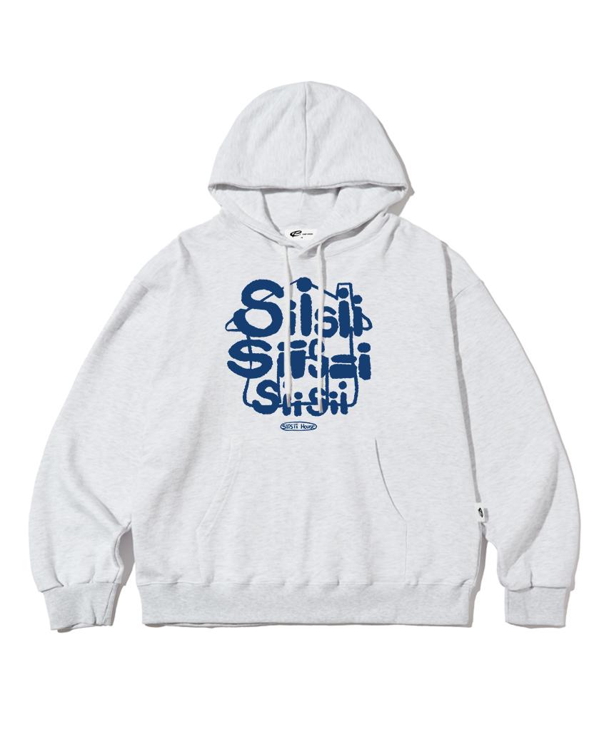 Page Cc Sisi House Print Hoodie White Melange M