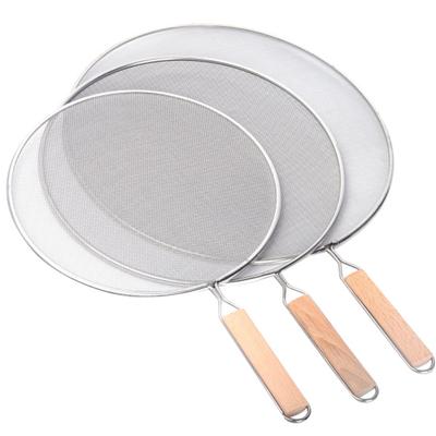 3 uds protector contra salpicaduras de aceite malla fina resistente al calor a prueba de salpicaduras sartén de acero inoxidable pantalla contra salpicaduras de grasa suministros para el hogar