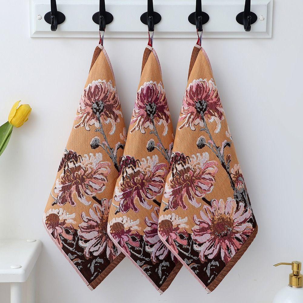 New 34x40cm Large Hand Towel Quick Dry 4 Layer Cotton Gauze Kitchen Dish Cloth Decorative Handkerchief Home Restaurant