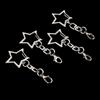 30Pcs Unique Alloy Star Keyring Pendant Star Shaped Clasp For Diy Projects