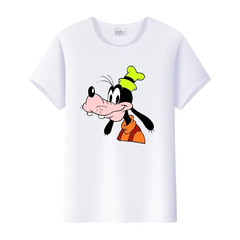 Fashion Cartoon Goofy Goof Clothes Oversized T-shirt Summer White Tees 90S Tops Harajuku Blouses Tshirt Unisex