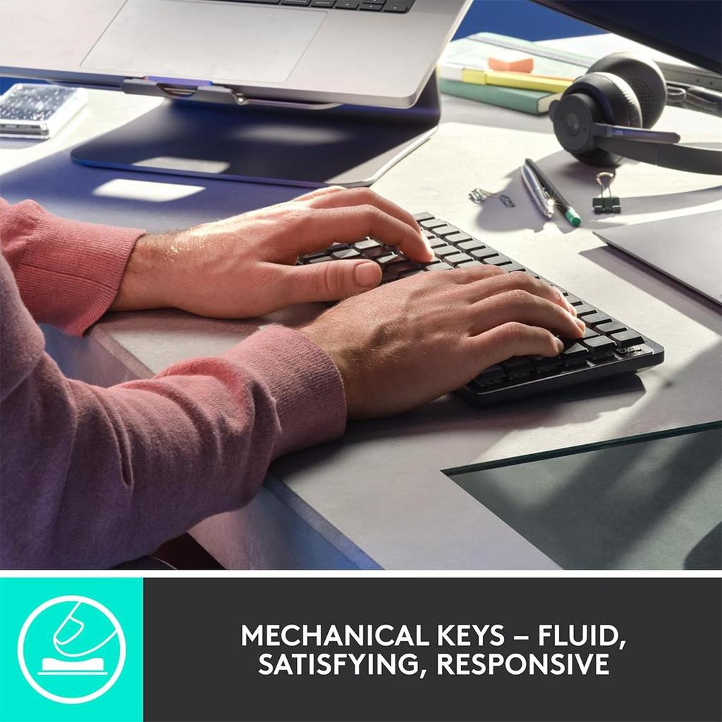 Logitech MX MECHANICAL Business Low Noise Wireless Dual Mode Low Axis Mechanical Keyboard Intelligent Keyboard