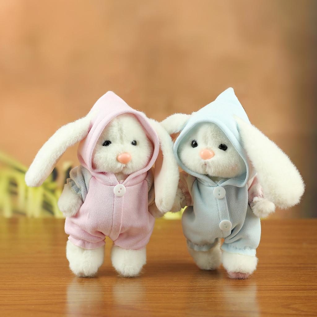 Plush Bunny Keychain With Movable Joints For Kids And Collectors