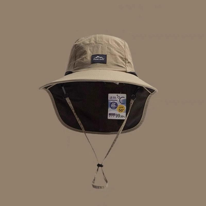 Outdoor Sun Protection Hats for Men and Women, Summer Neck Protection, UV Protection, Fisherman Hats, Parent-child Style, Camping and Hiking Hats,