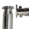 MT001029 52083496 Stainless Steel Exhaust Header For Nissan Altima VQ35DE V6 3.5L 2002-2006 Manual Models Sliver