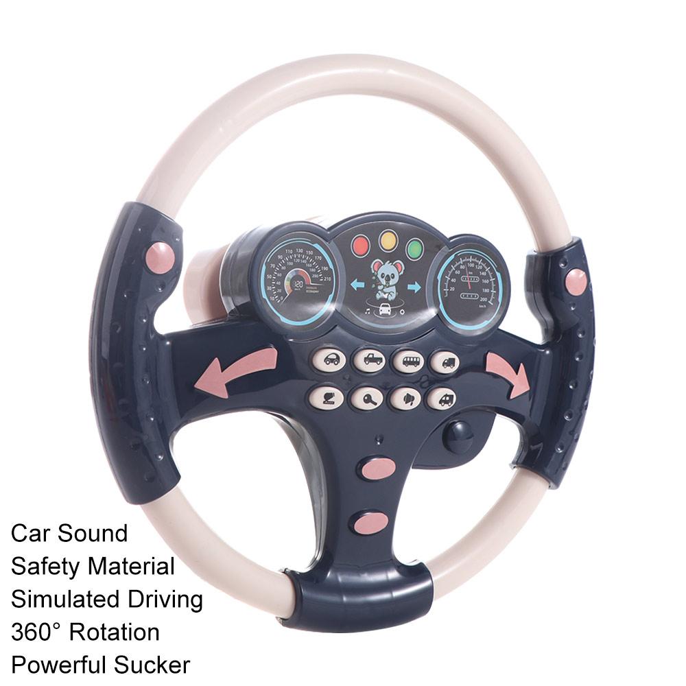 Electric Steering Wheel Vocal Toys Copilots Stroller Copilot Steering Wheel Infant