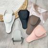 1PC Hasp Style V Shape PU Leather Scissors Protection Bag Nail Trim Cover Case Manicure Pedicure Tools