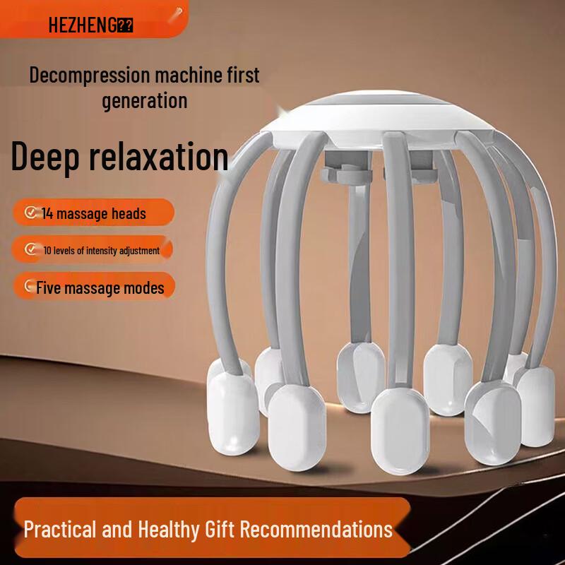 HEZHENG Wireless Octopus Head Scalp Massager