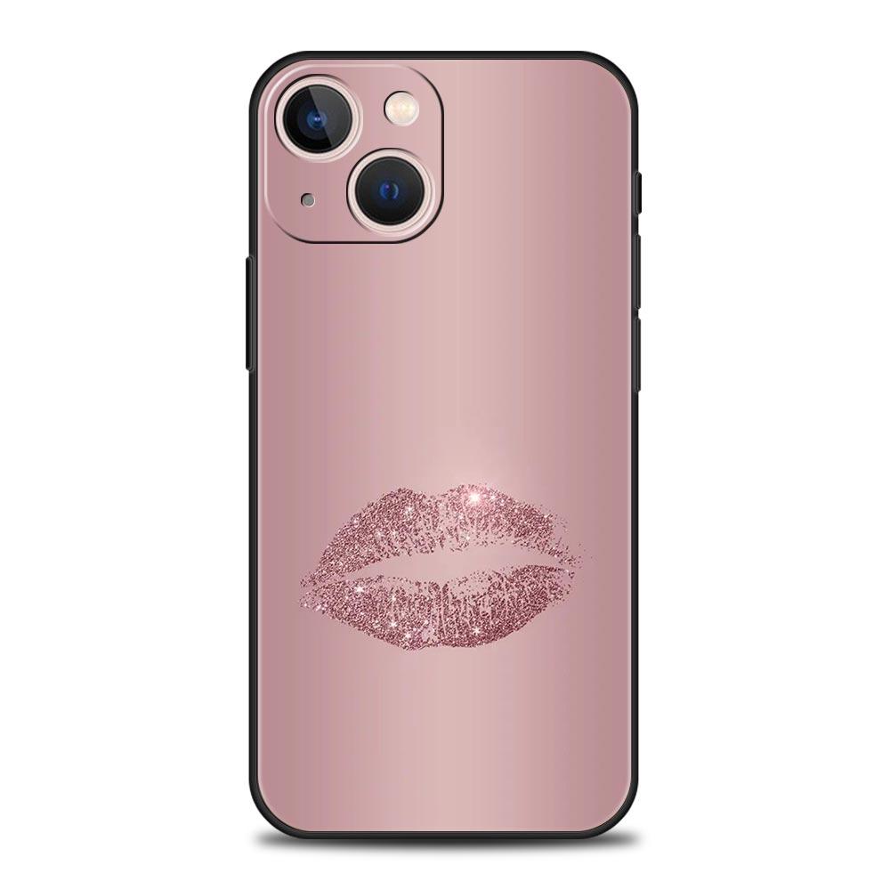 Phone Case For iPhone 16 15 14 13 12 11 Pro Max XS X XR SE 7 8 Plus Shell Beautiful Rose Gold Art iPhone 16e Soft TPU Cover