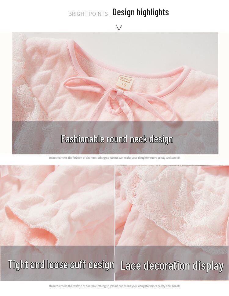 Dziewczęce flanelowe piżamy z polaru koralowego - Zestaw piżam jesienno-zimowych dla mamy i córki