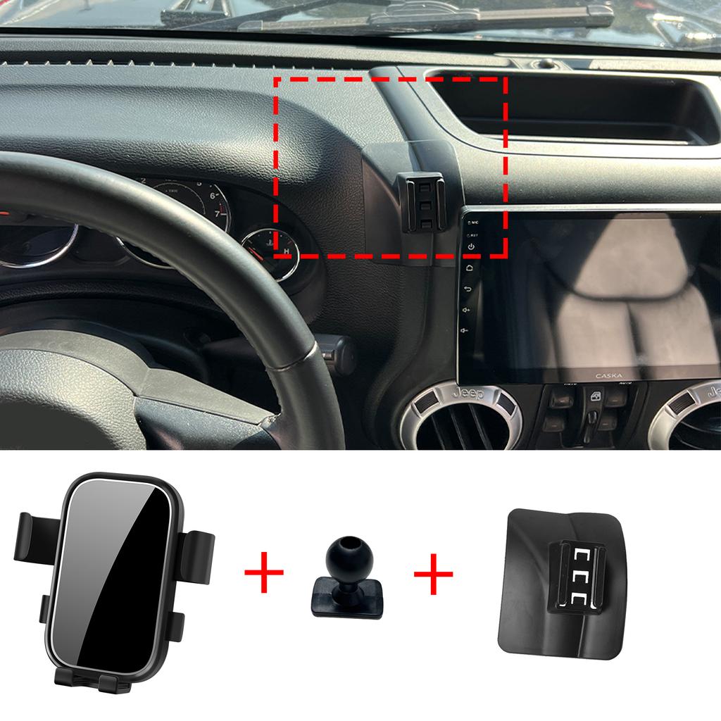 Car Mobile Phone Holder for Jeep Wrangler 2011~2018 Navigation Stand Auto Accessories GPS Bracket