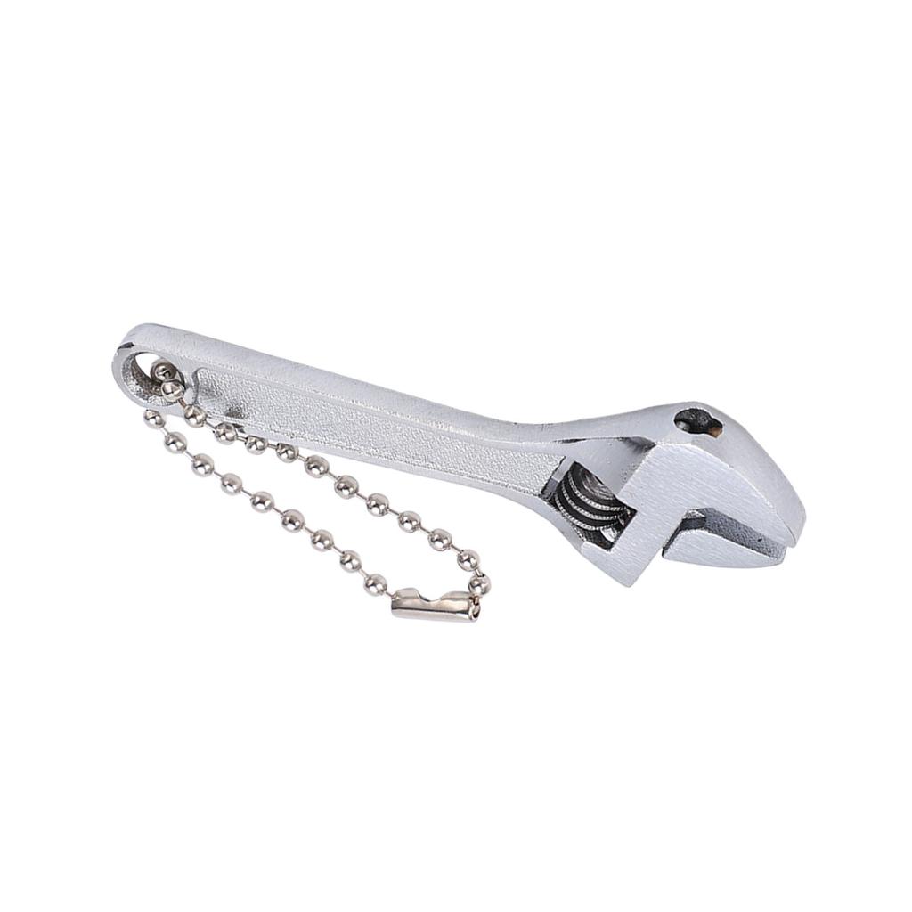 Keychain Wrench Steel Galvanized Adjustable Portable Professional High Hardness Mini Spanner for Industrial Home