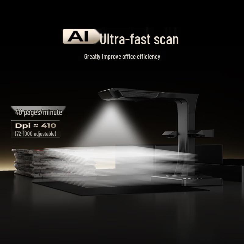 CZUR ET28 Pro AI Book Scanner with Laser Curve Flattening, A3, 38MP CN plug (adapter included)