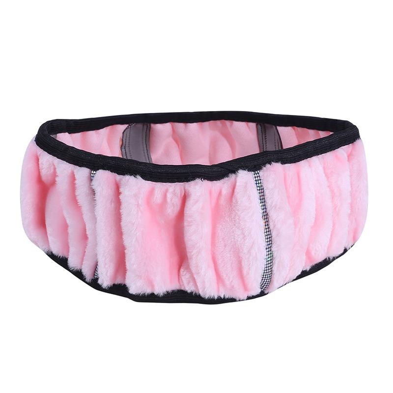 

Автомобильный плюшевый чехол на руль без эластичного внутреннего кольца One Size светло-розовый