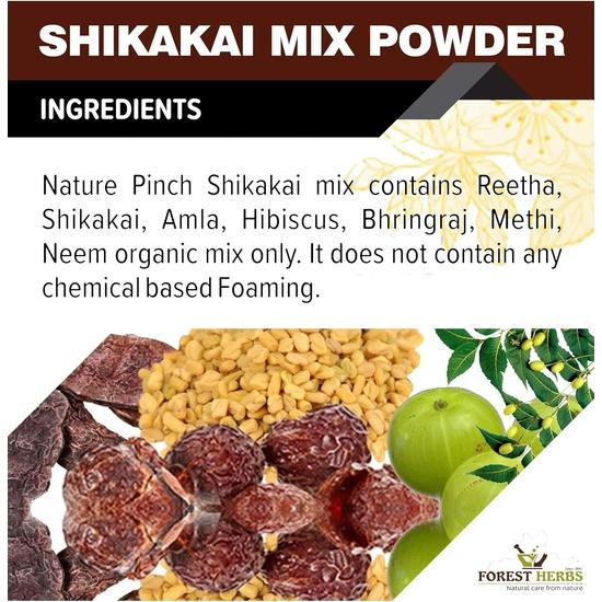 THE FOREST HERBS Natural care from nature Hair Shampoo 200G With Amla, Reetha, Shikakai, Bhringraj, Hibiscus, Neem & Methi For Hair Wash  200G