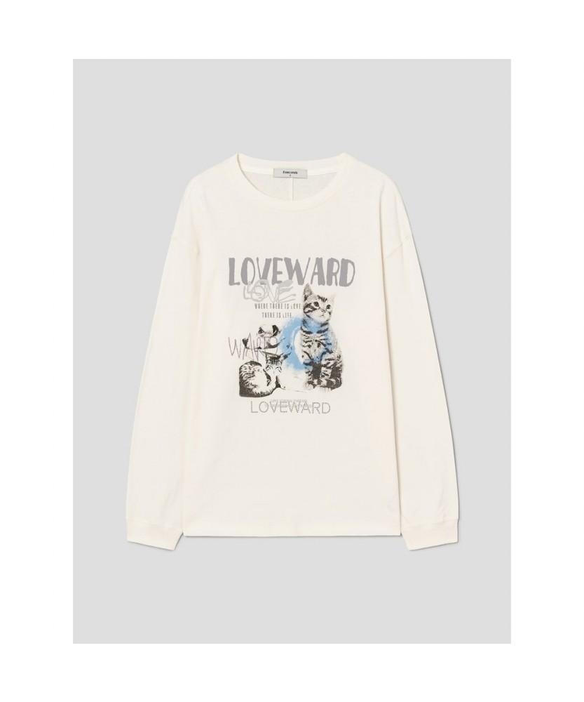 8SECONDS Graphic Long Sleeve T-Shirt Ivory