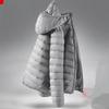 Men Winter Coat Fashion Hooded White Duck Down Jackets Plus Size Ultralight Down Coat Portable Slim Down Parkas
