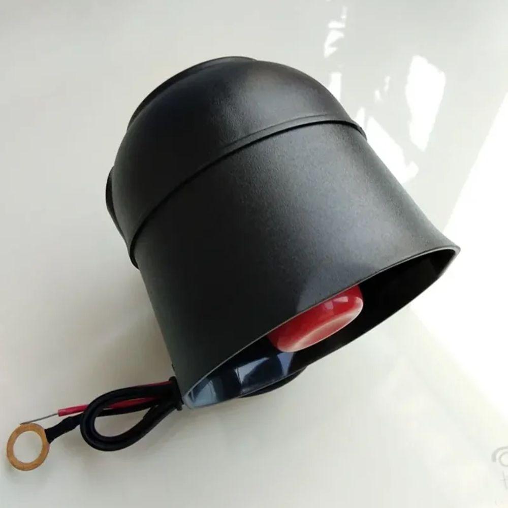 12V Car Alarm Horn Black Trumpet Alarm Siren Loud Car Alarm Siren Scooter