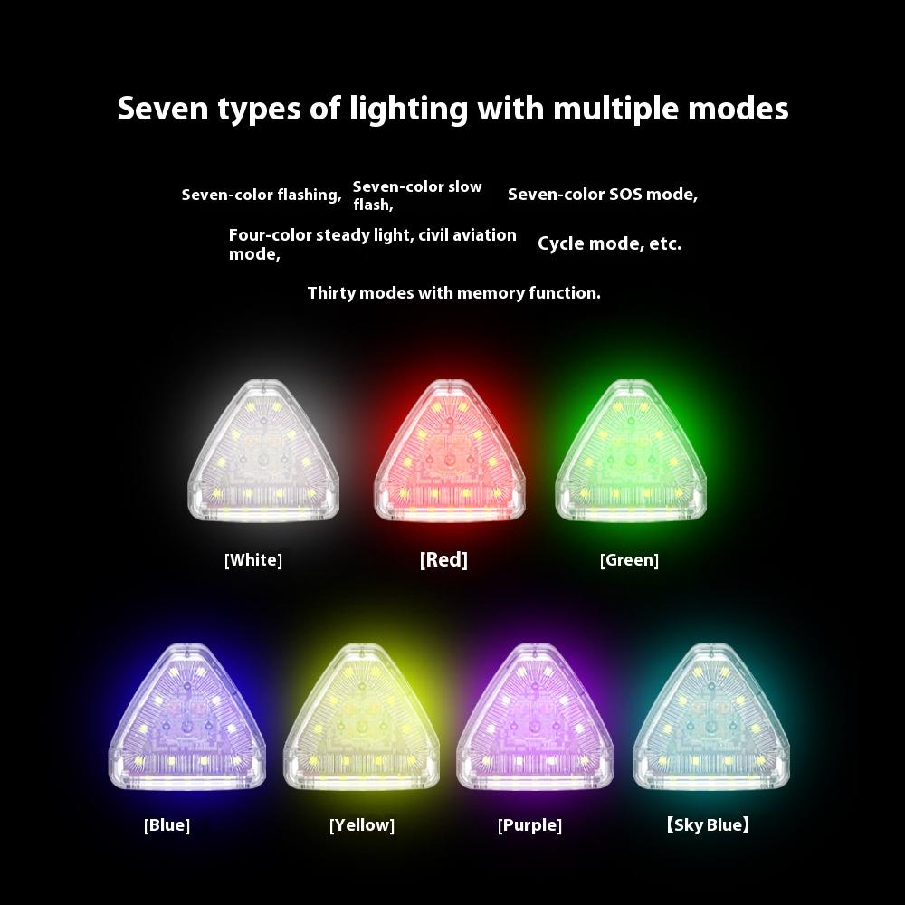 New M7 wireless remote control warning light motorcycle strobe light super strong waterproof long-lasting aircraft light