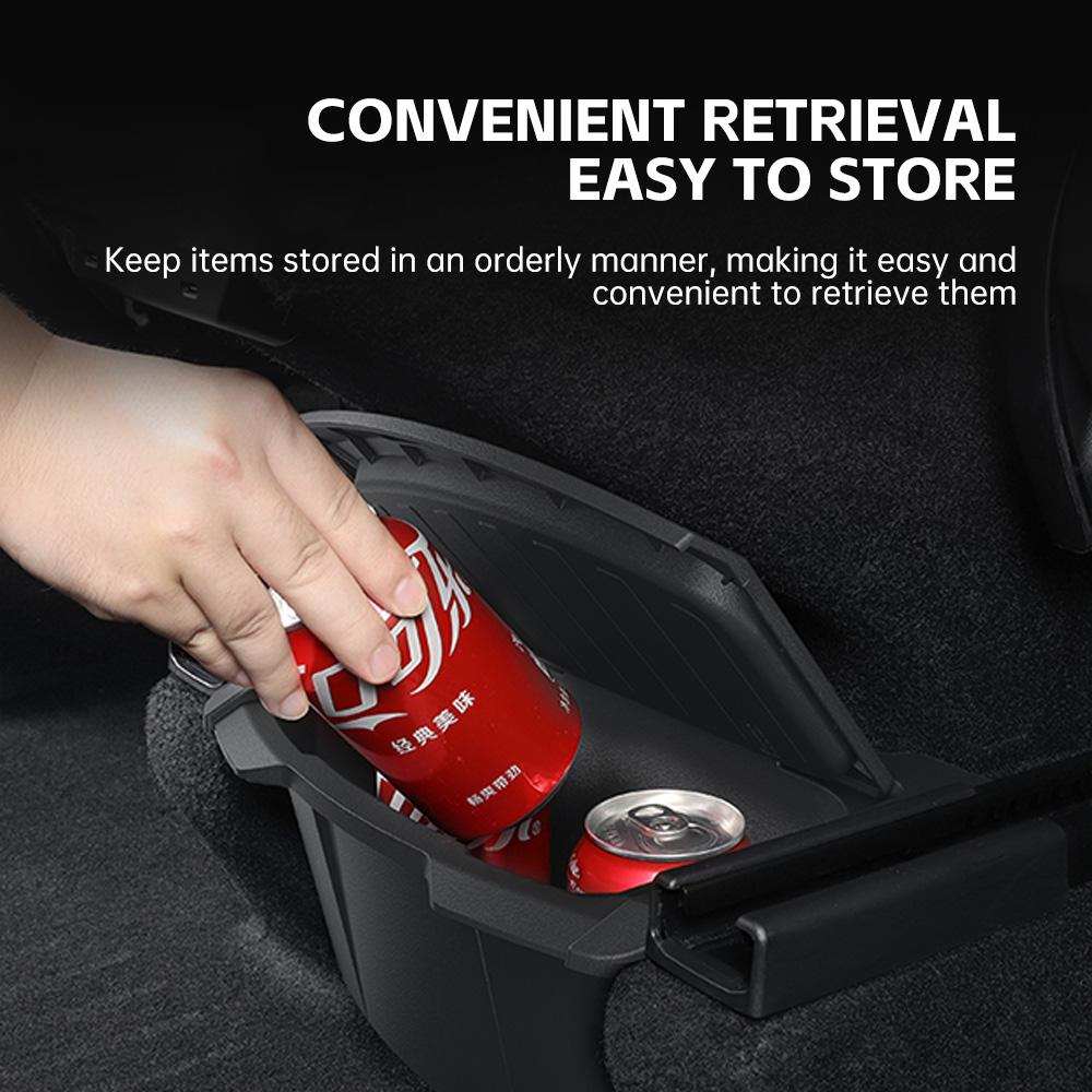 Für Tesla Model Y Juniper 2025 2026 Auto Mittelkonsolen-Aufbewahrungsbox Zweite Sitzreihe Stauraum Auto-Innenzubehör