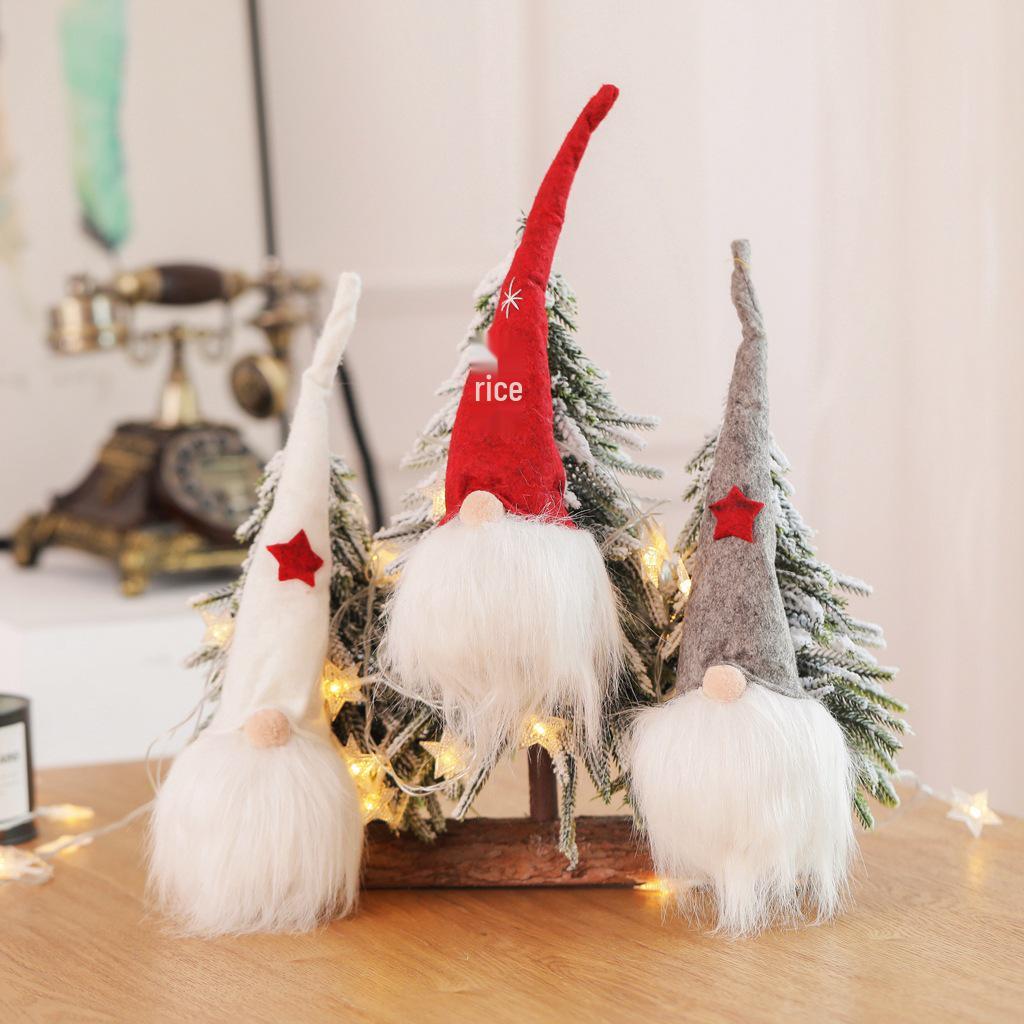 Creative Faceless Santa Claus Doll Ornament for Christmas Decoration