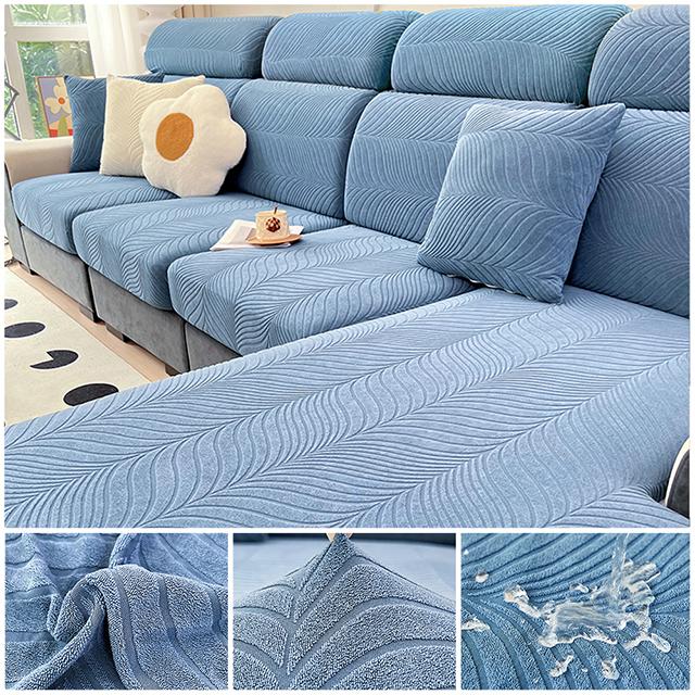 Waterproof Sofa Cover Elastic Jacquard Sofa Seat Cushion Cover Anti-dust Removable Sofa Cushion Protector Couch Slipcovers