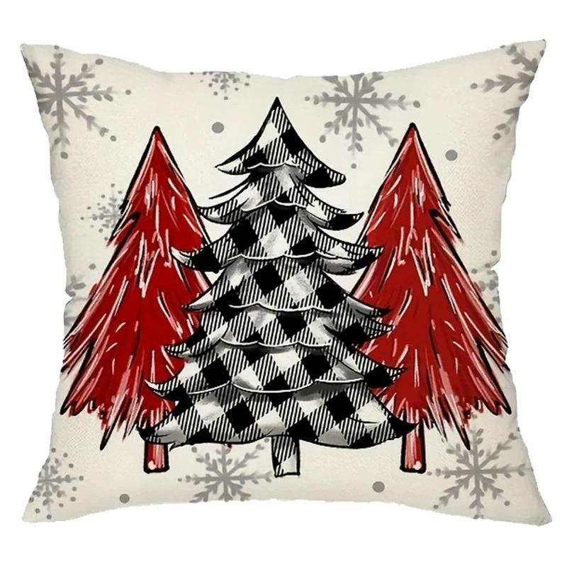 Weihnachts-Kissenbezüge 45x45cm Kissenbezüge Navidad Xmas Wurfkissenbezüge Für Zuhause Sofa Weihnachtsdekorationen